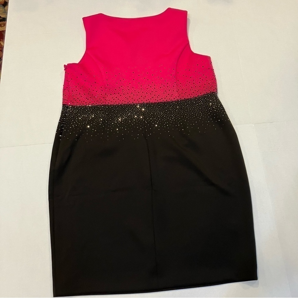 Calvin Klein black and fuschia dress size 20W - Picture 2 of 7